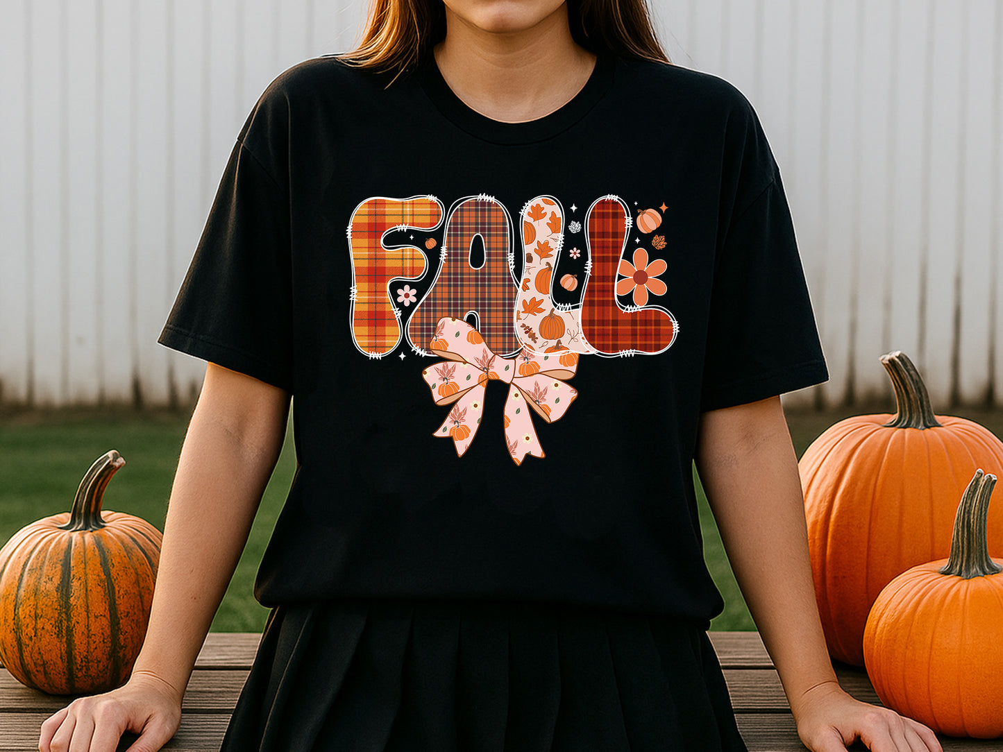 Coquette Bow Fall Sublimation Design