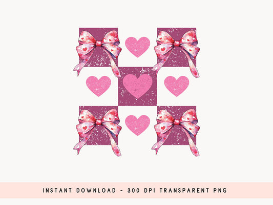 Coquette Bow Valentines Sublimation Clipart