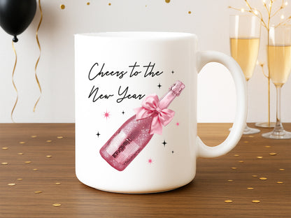 Coquette Champagne Bottle Cheers to the New Year PNG