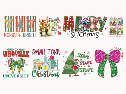 Coquette Christmas Sublimation Designs Bundle