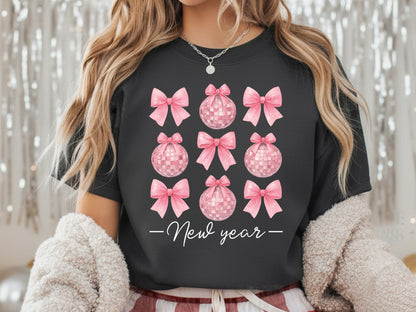 Coquette Disco Ball New Year Sublimation