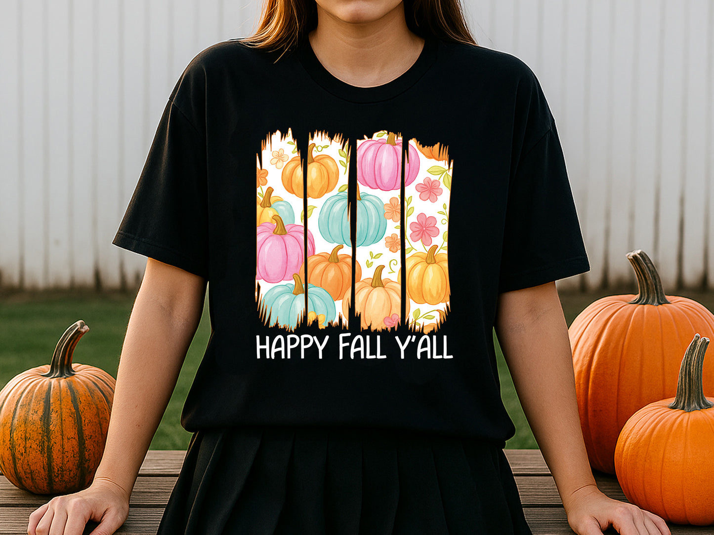 Brush Stroke Happy Fall Y'all Sublimation PNG