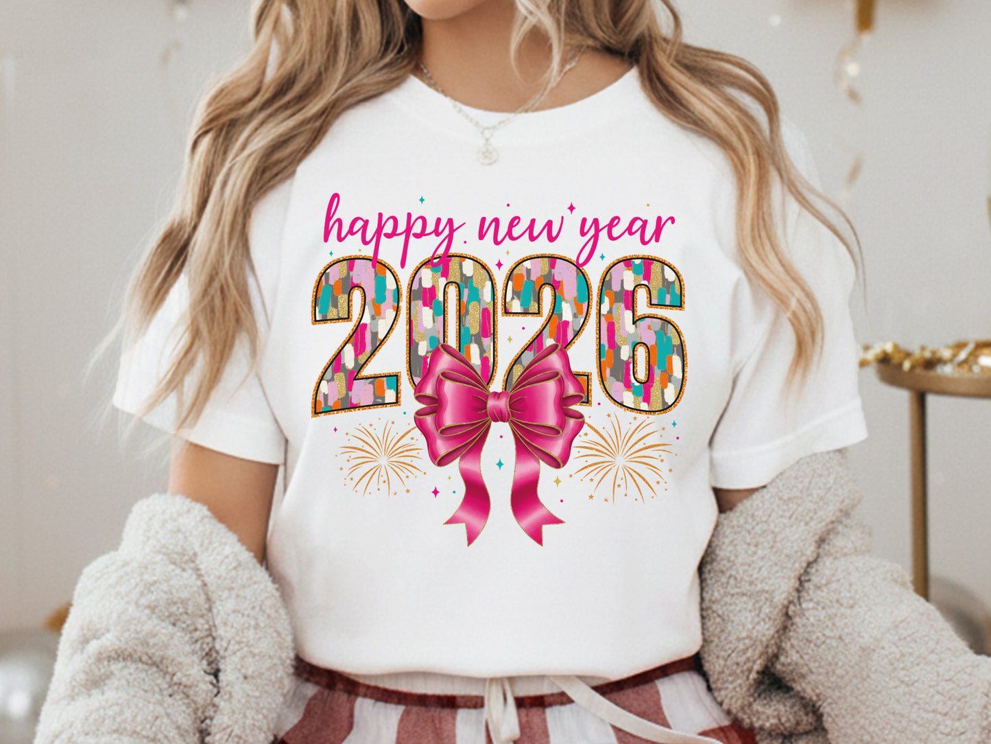 Coquette Happy New Year 2026 Sublimation