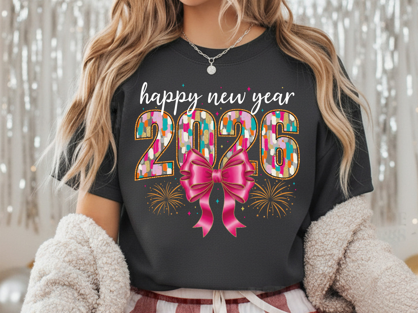Coquette Happy New Year 2026 Sublimation