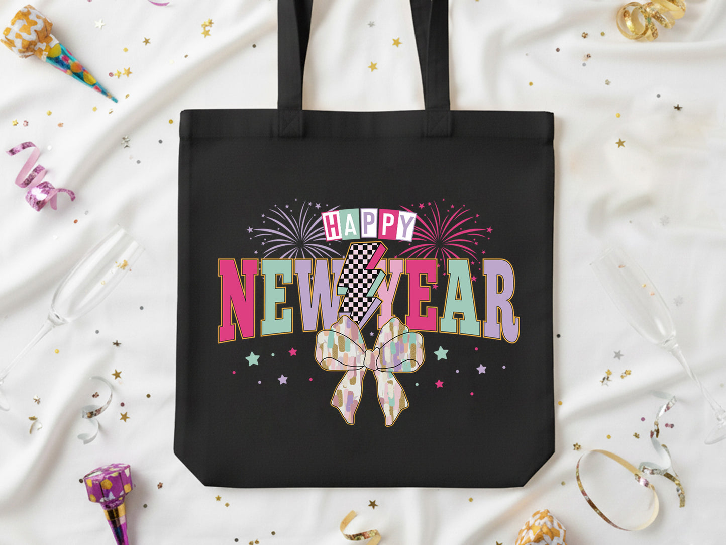 Coquette Happy New Year Sublimation Design