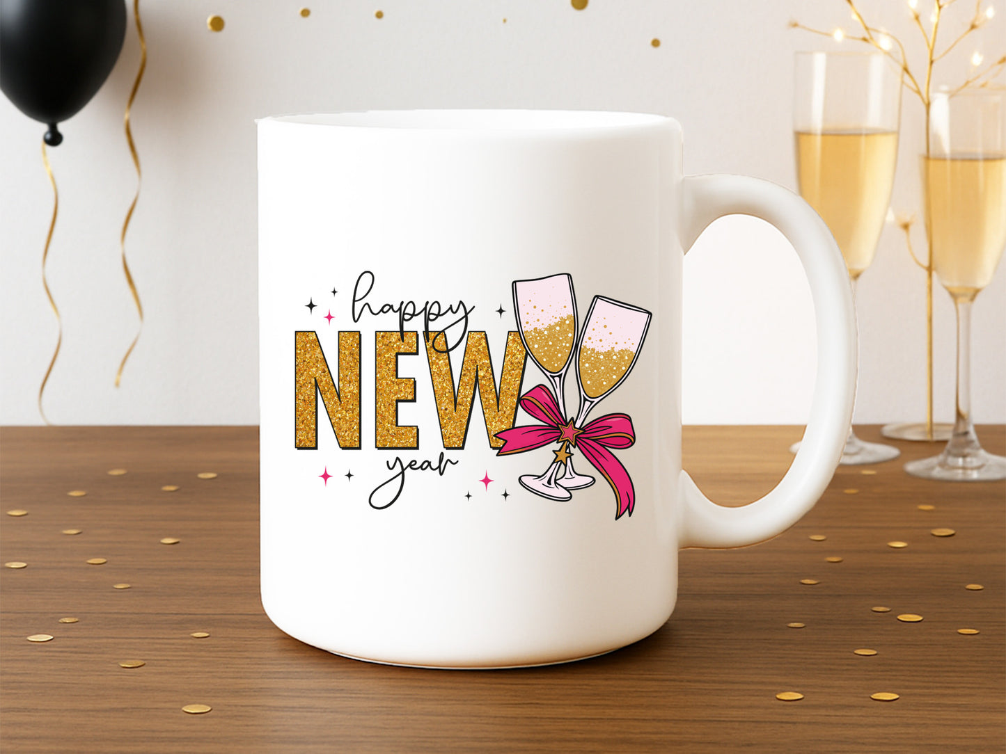 Coquette Happy New Year Sublimation Transfer