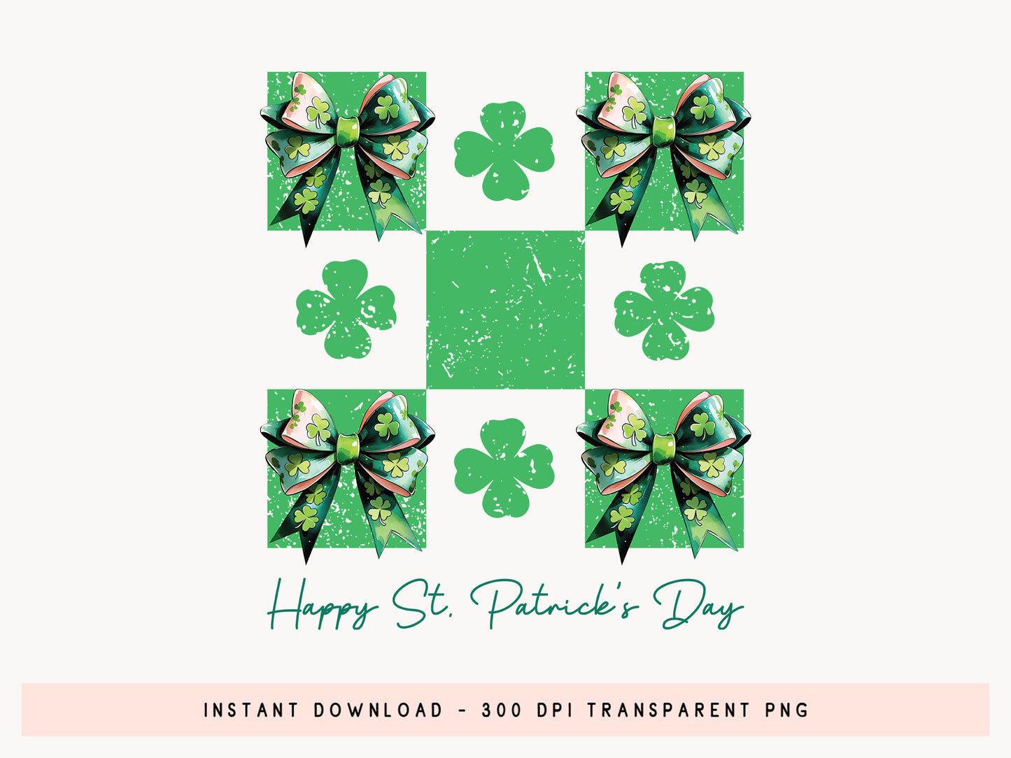 Coquette Happy St. Patrick's Day PNG Sublimation