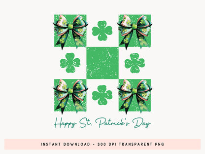 Coquette Happy St. Patrick's Day PNG Sublimation