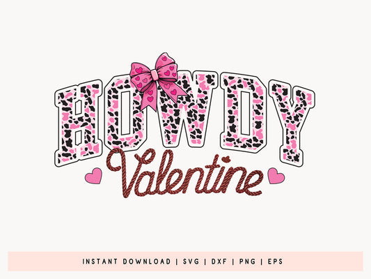 Coquette Howdy Valentine Sublimation PNG