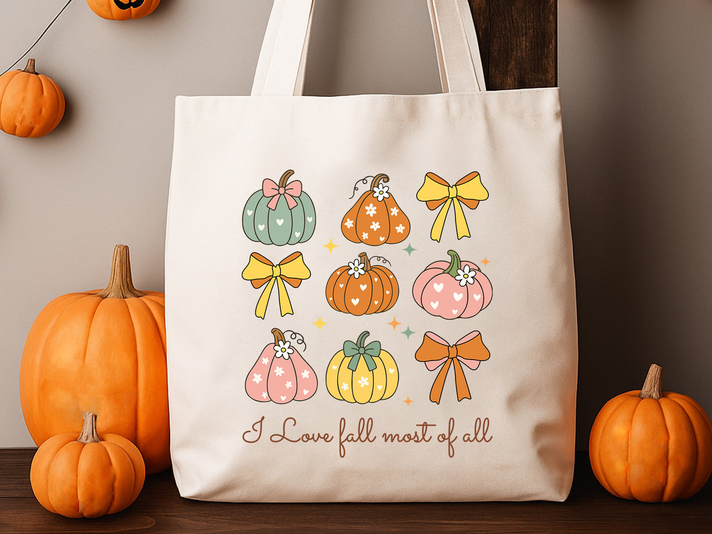 Coquette I Love Fall Most of All Sublimation