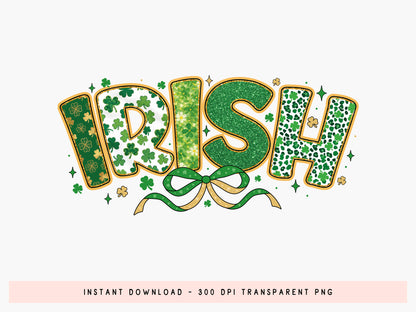 Coquette Irish St Patrick's Day PNG Design