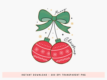 Coquette Jingle Bell Merry Christmas Sublimation