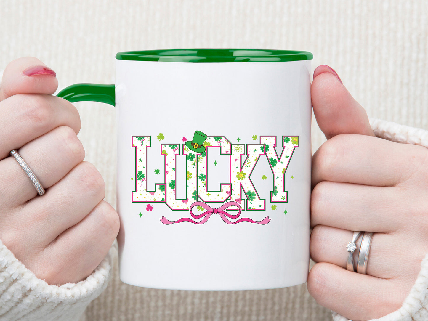 Coquette Lucky St Patrick's Day Sublimation PNG