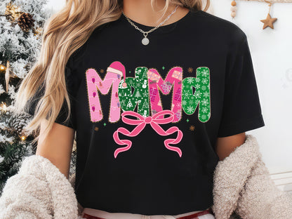 Coquette Mama Christmas Sublimation Transfer