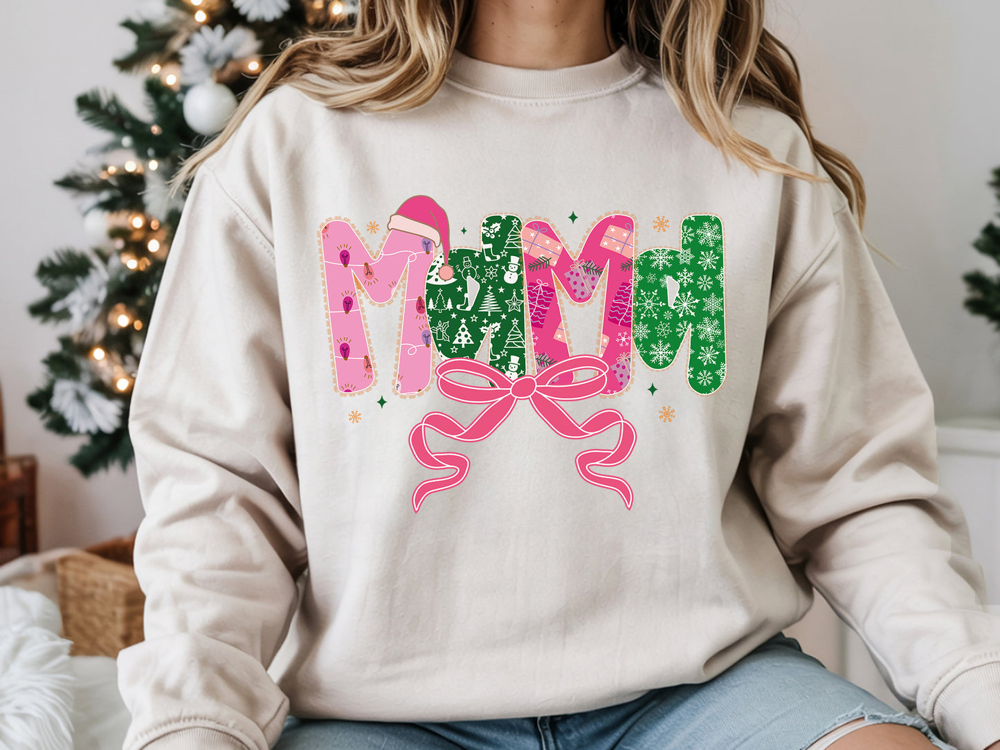 Coquette Mama Christmas Sublimation Transfer