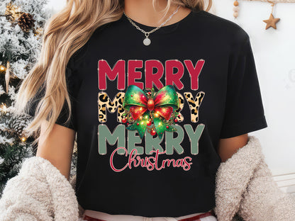 Coquette Merry Christmas Sublimation Print