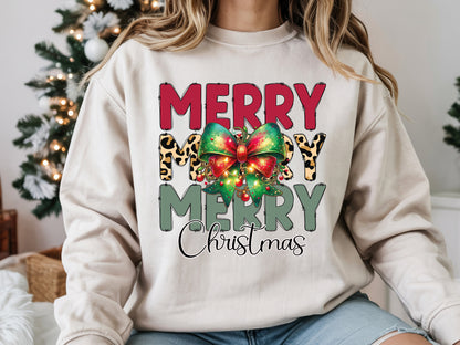 Coquette Merry Christmas Sublimation Print