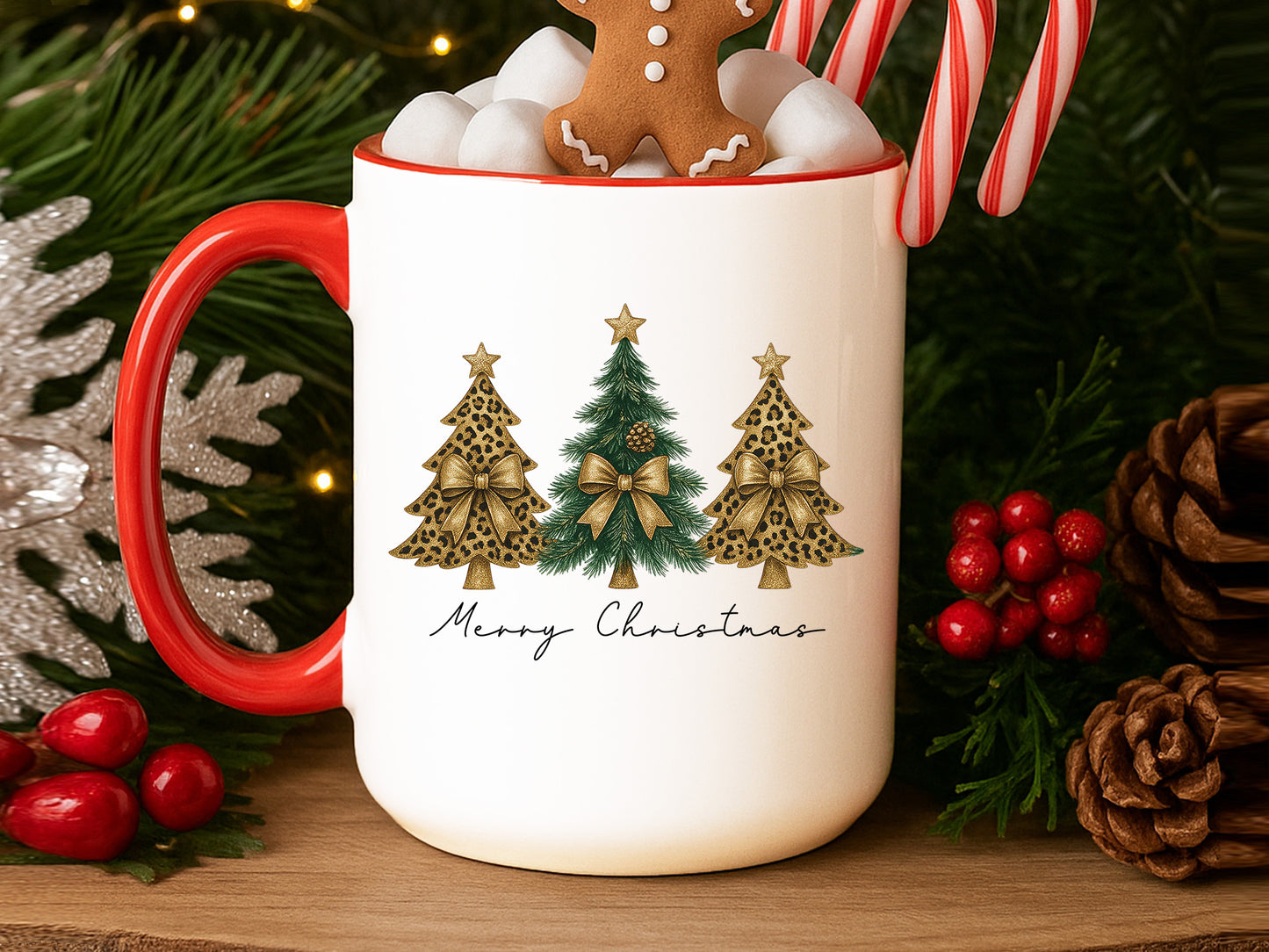 Coquette Merry Christmas Tree Sublimation PNG