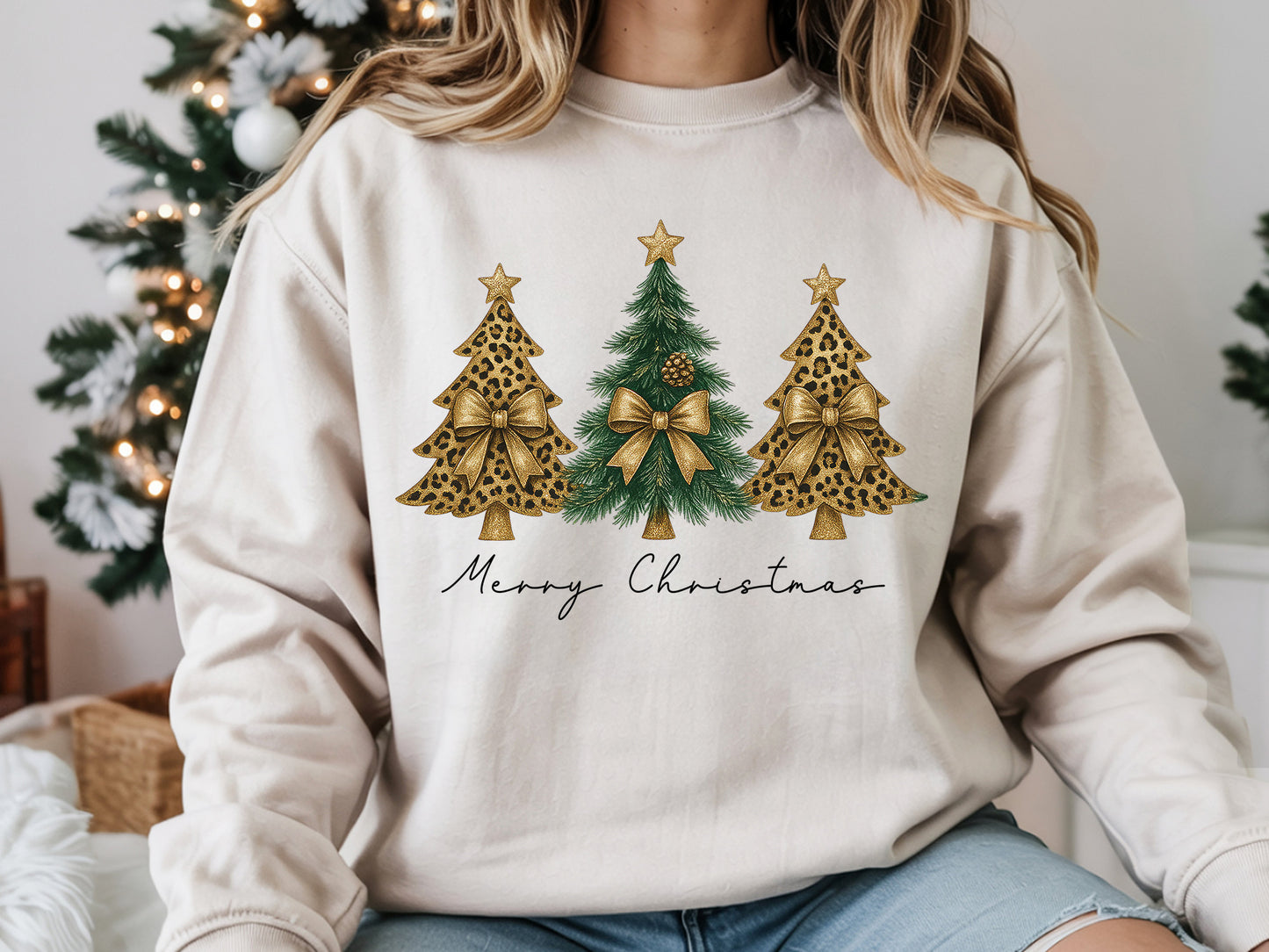 Coquette Merry Christmas Tree Sublimation PNG