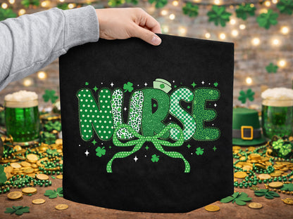 Coquette Nurse St Patrick's Day Sublimation
