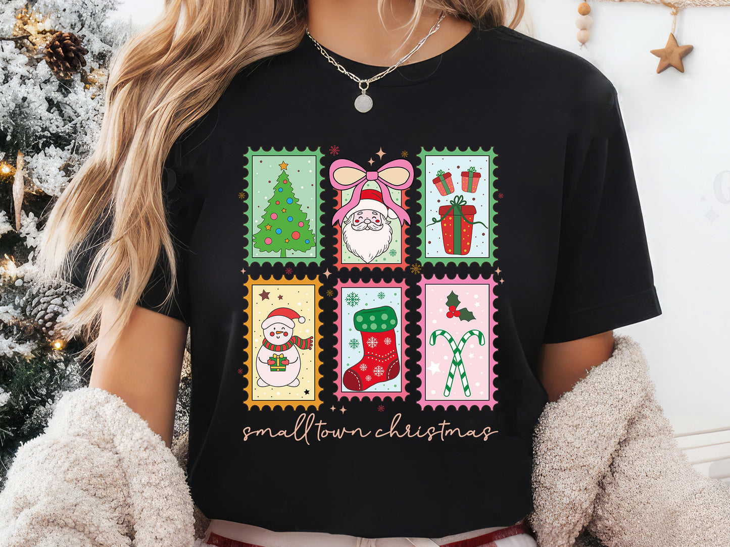 Coquette Small Town Christmas PNG Sublimation