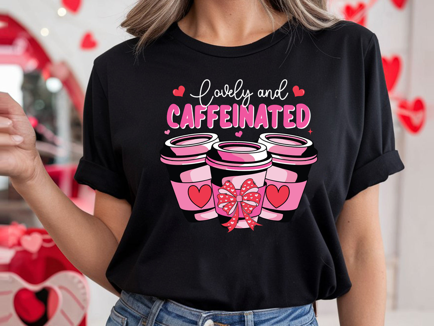 Coquette Valentines Sublimation - Lovely and Caffeinated