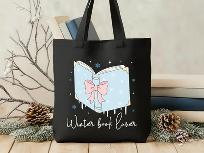 Coquette Winter Book Lover Sublimation PNG