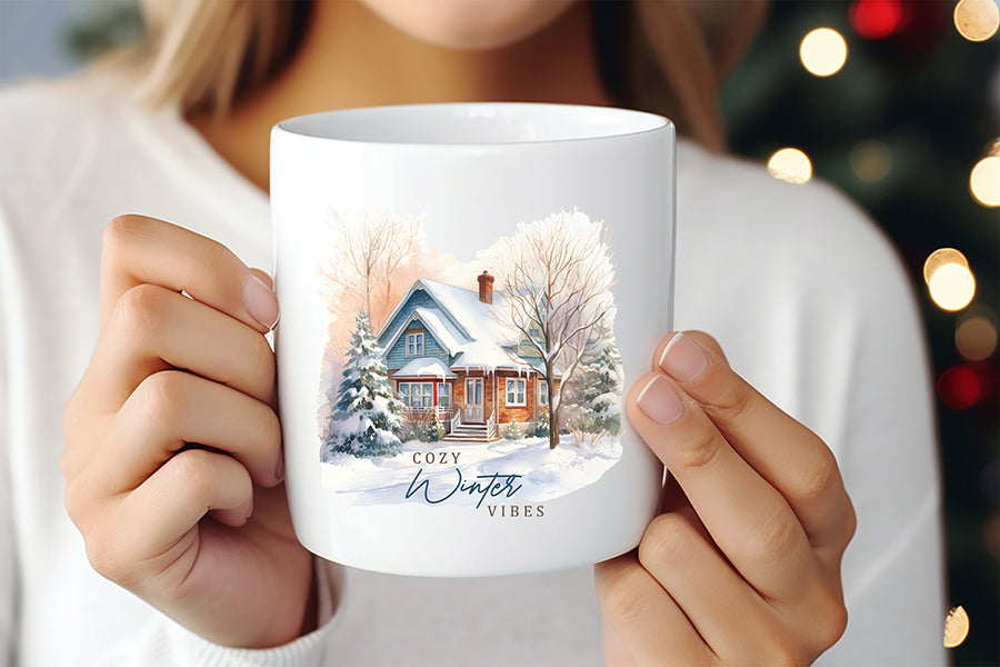 Cozy Winter Vibes PNG | Sublimation Tshirts Design