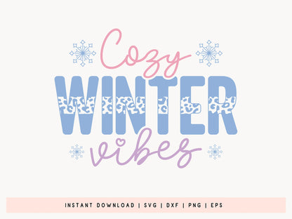 Cozy Winter Vibes SVG Cut File