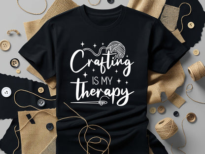 Crafting Is My Therapy SVG Cut File