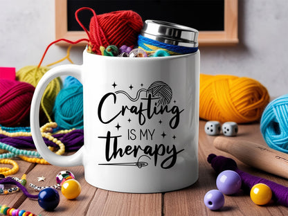 Crafting Is My Therapy SVG Cut File