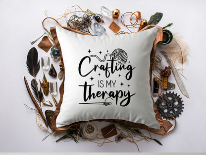 Crafting Is My Therapy SVG Cut File