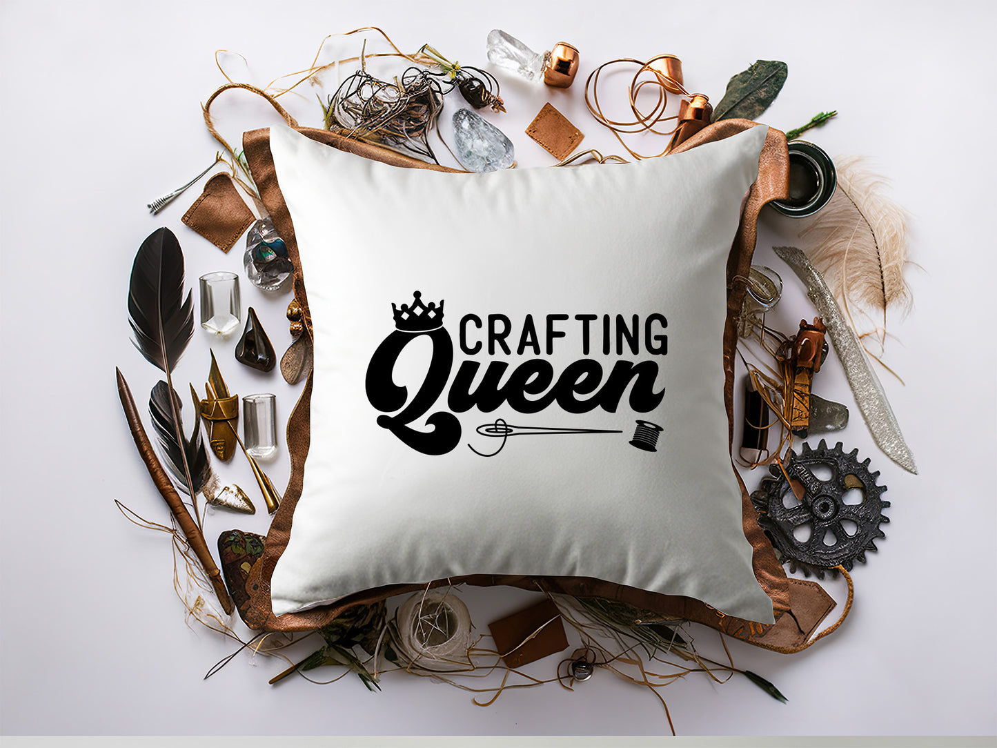 Crafting Queen SVG Vector