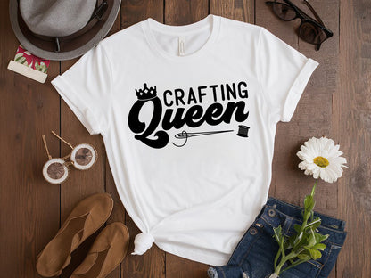 Crafting Queen SVG Vector