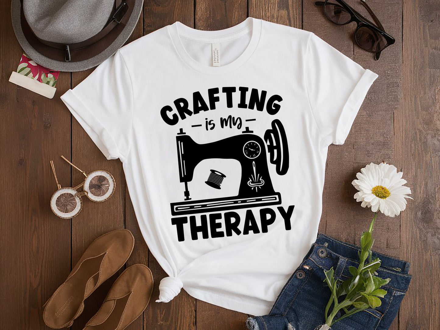 Crafting is My Therapy SVG Design