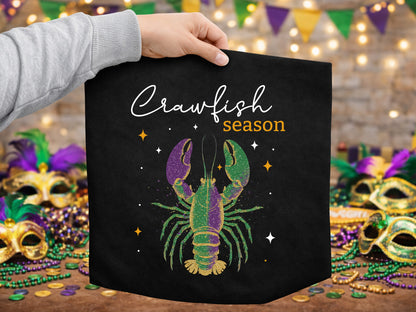 Crawfish Season, Preppy Mardi Gras Sublimation