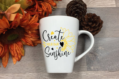 Create Your Own Sunshine, Half Sunflower SVG