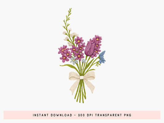 Crochet Spring Flower Sublimation Transfer