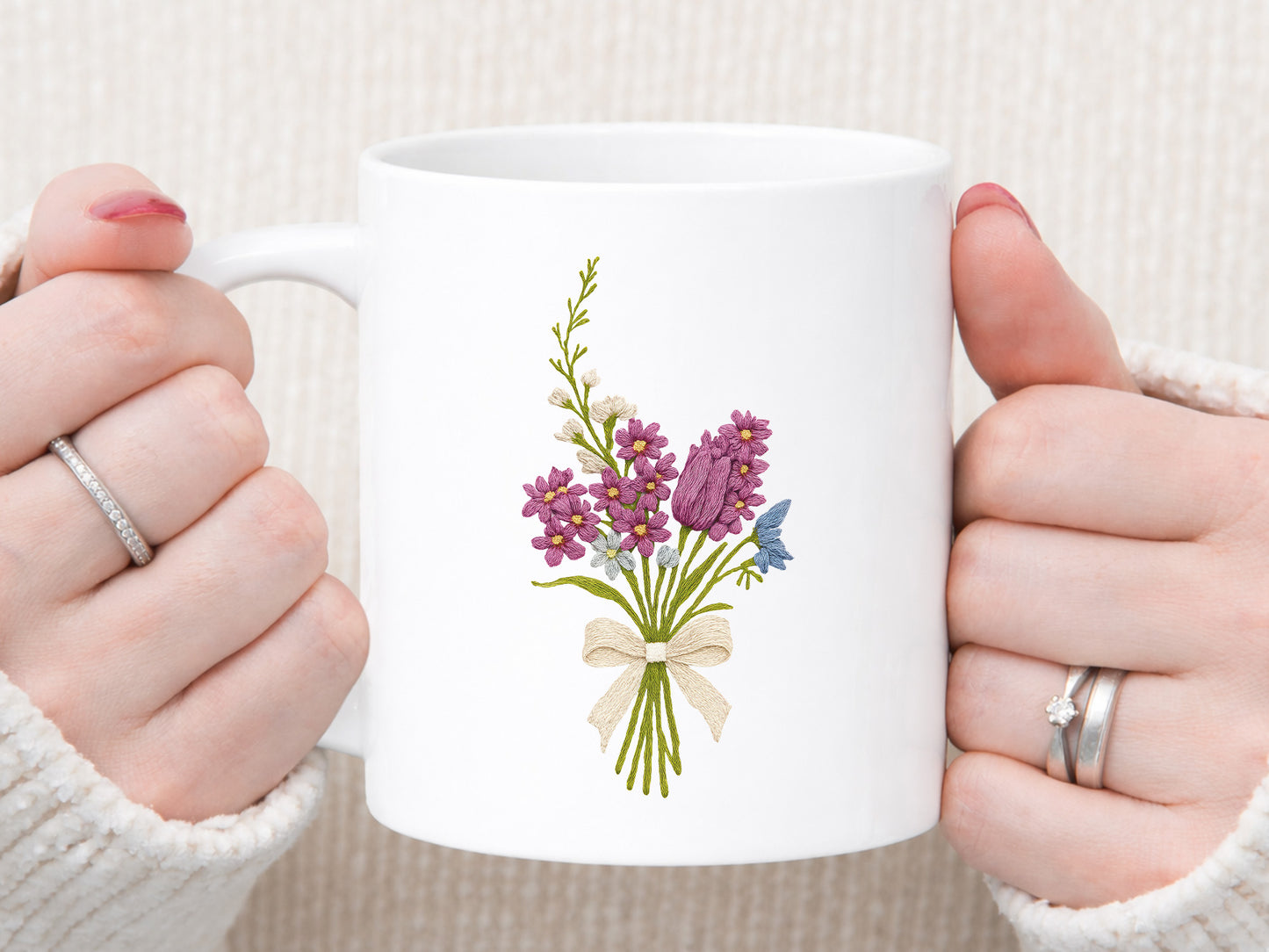 Crochet Spring Flower Sublimation Transfer