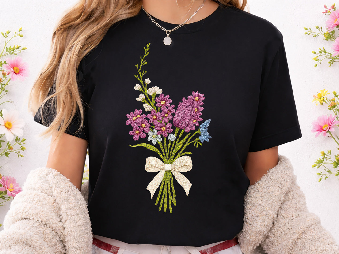 Crochet Spring Flower Sublimation Transfer