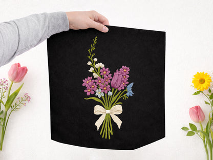 Crochet Spring Flower Sublimation Transfer