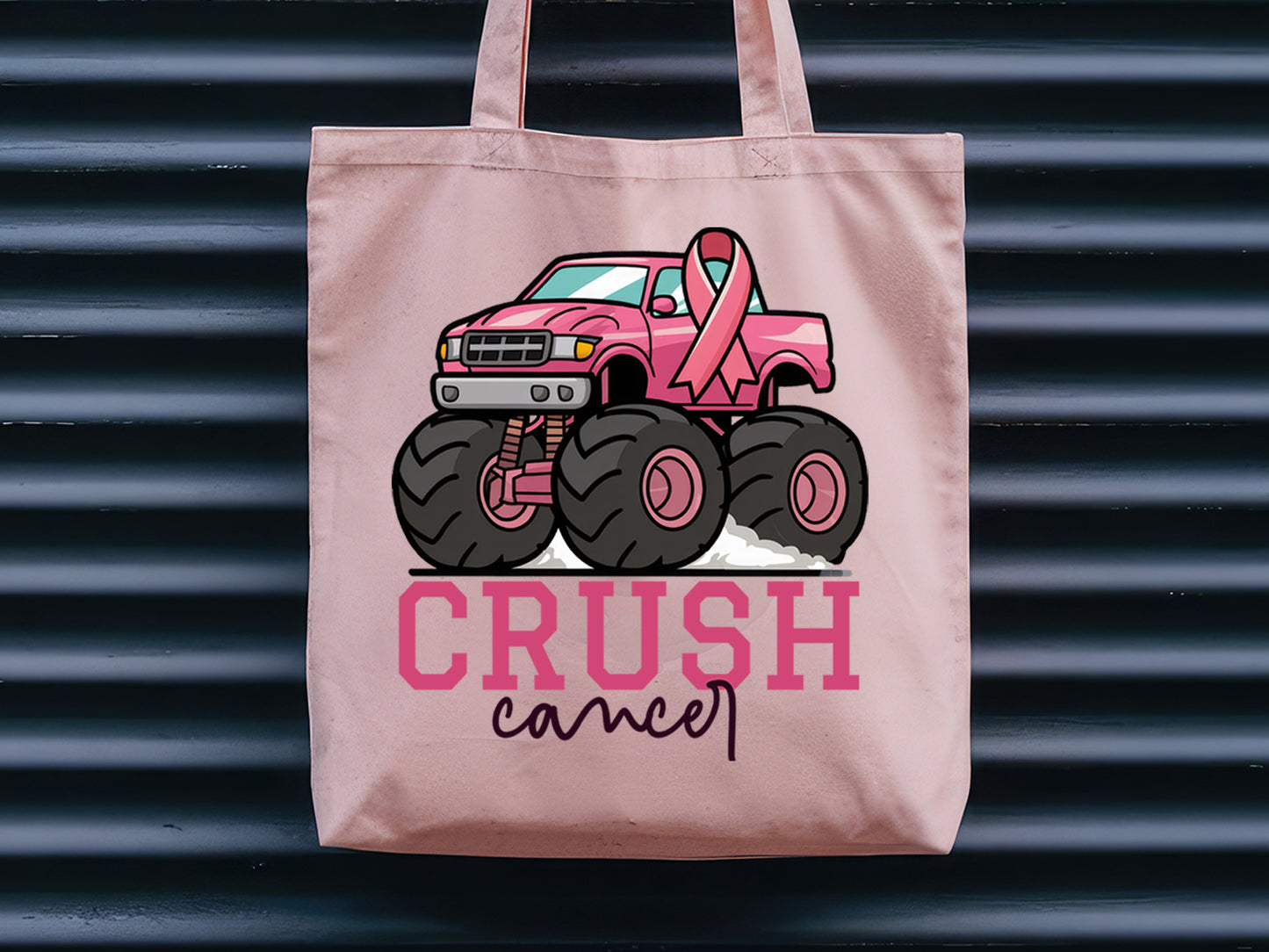 Crush Cancer - Breast Cancer Sublimation Design