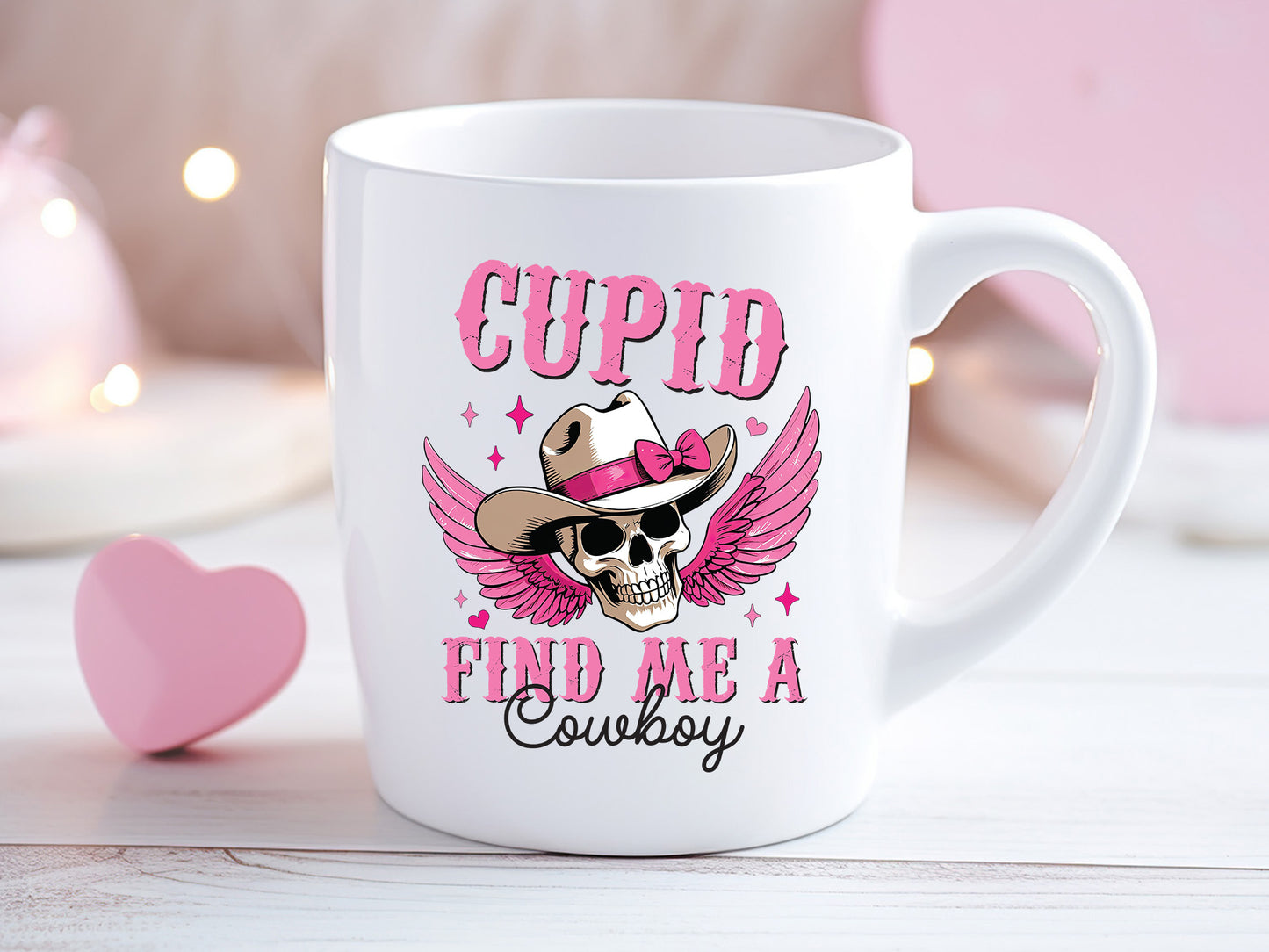 Cupid Find Me A Cowboy - Coquette Valentines Sublimation