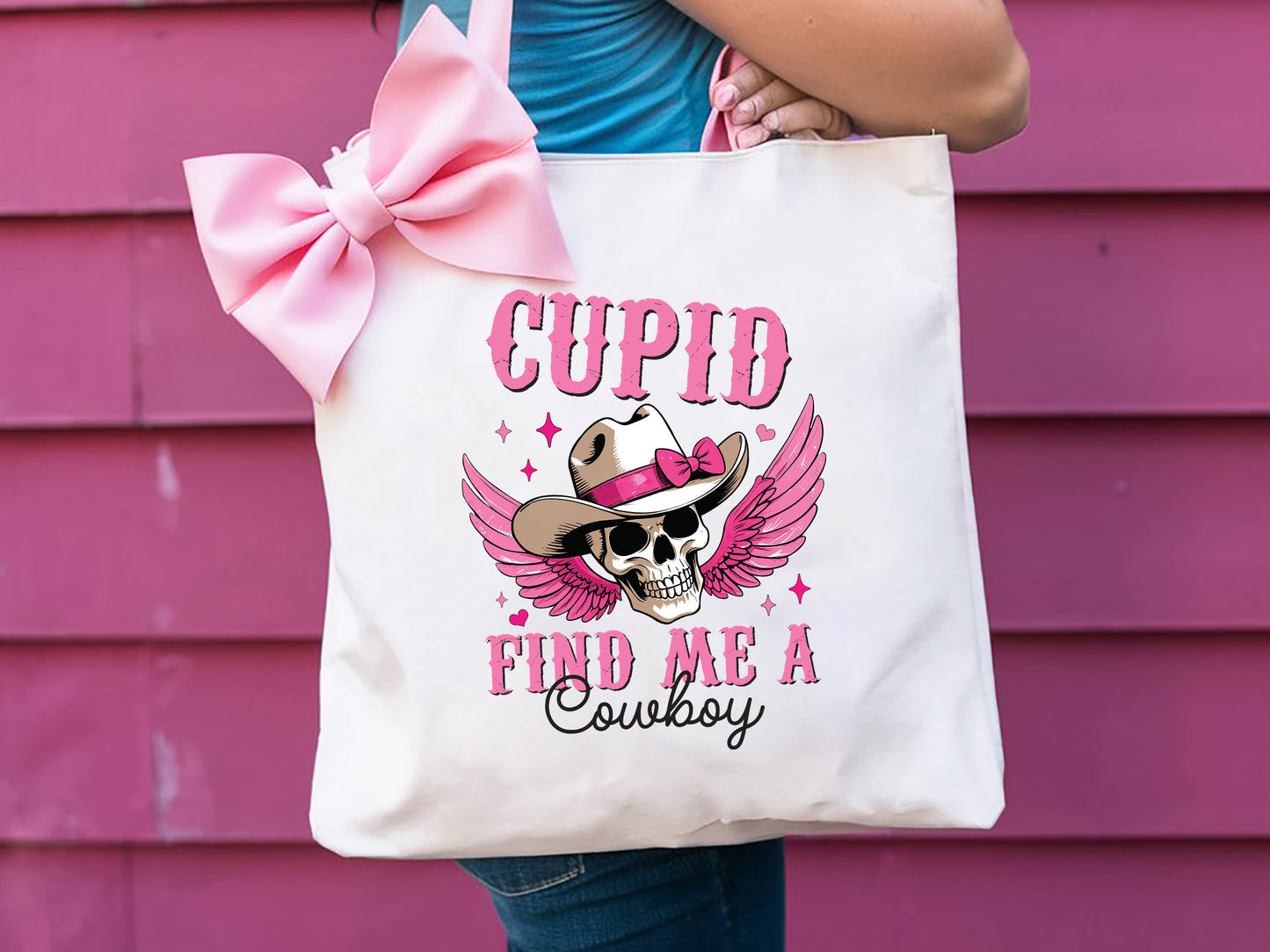 Cupid Find Me A Cowboy - Coquette Valentines Sublimation