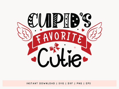 Cupid's Favorite Cutie - Kids Valentine SVG Design