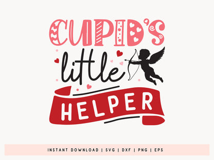 Cupid's Little Helper - Valentine Kids SVG