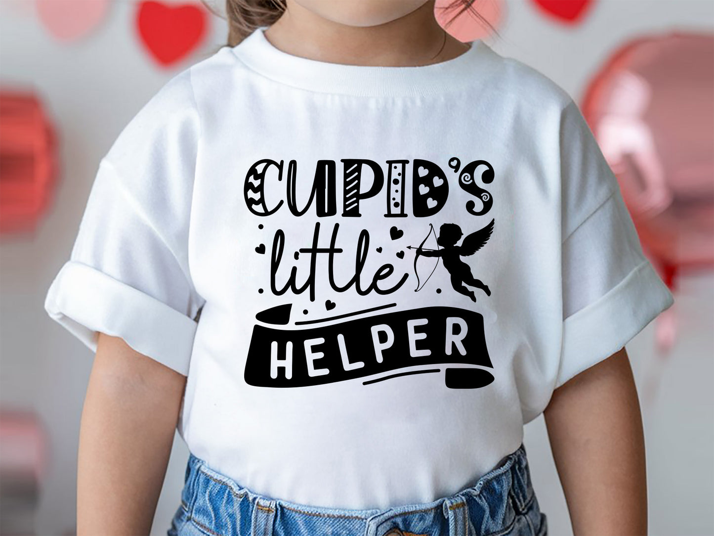 Cupid's Little Helper - Valentine Kids SVG