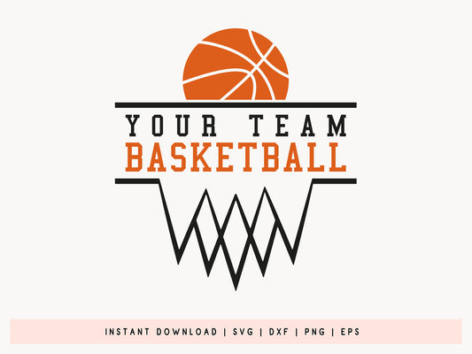 Custom Basketball SVG Cut File