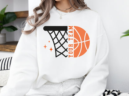 Custom Team Name Basketball SVG File
