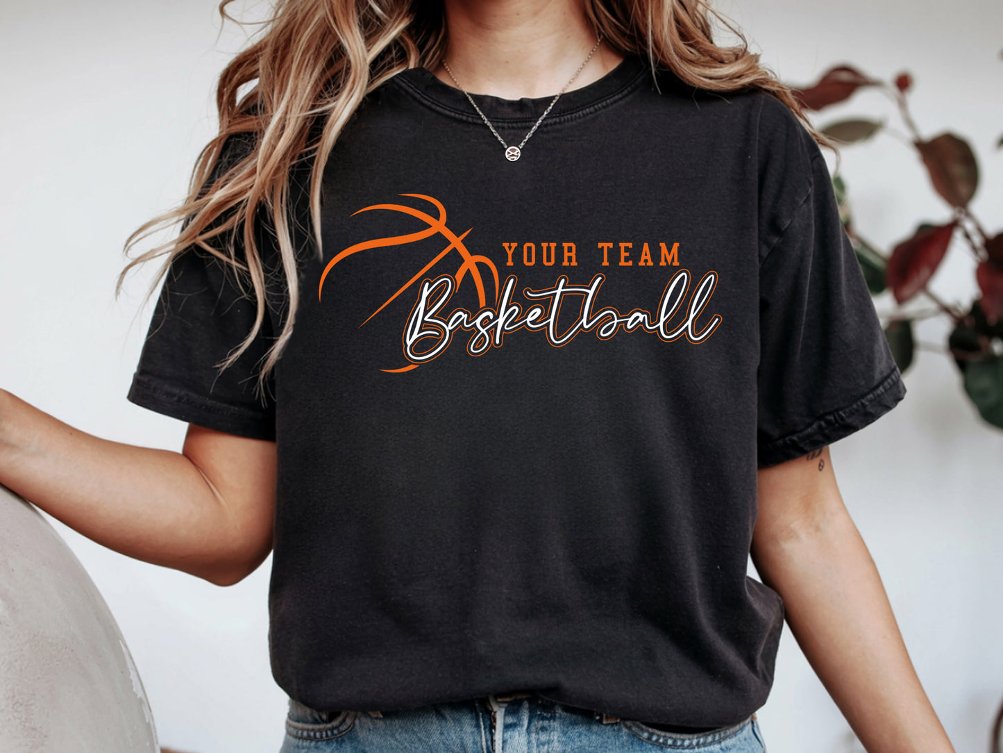 Custom Team Name Basketball SVG